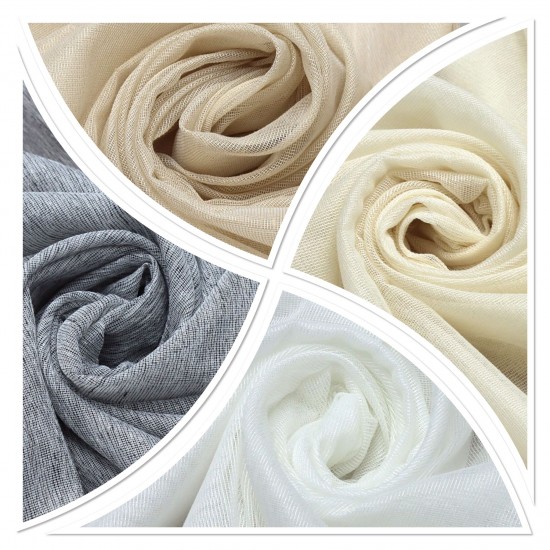 Jesus V--305 Wholesale Linen Tulle Curtain Fabrics Living Room and Bedroom Curtains 4 Models 100% Polyester